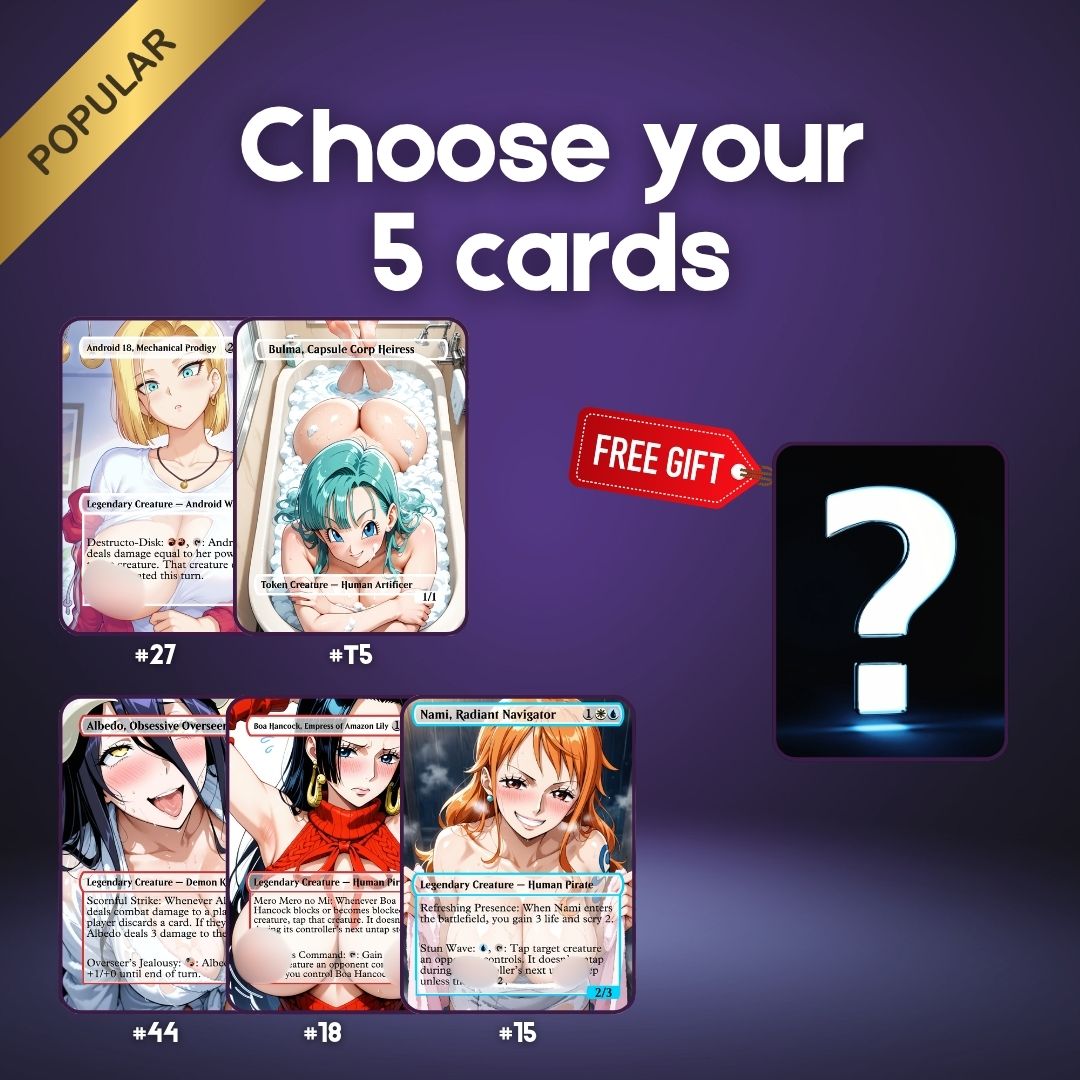 Elige 3, 5 o 10 cartas - Paquete de cartas coleccionables de fan art