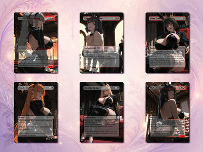 Casino Bunny Waifus altered art collection (SFW)