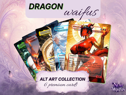 Dragon Waifus Altered Art MTG Card Collection (SFW)