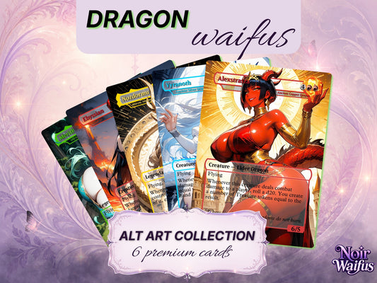 Dragon Waifus Altered Art MTG Card Collection (SFW)