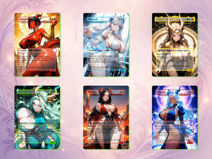 Dragon Waifus Altered Art MTG Card Collection (SFW)