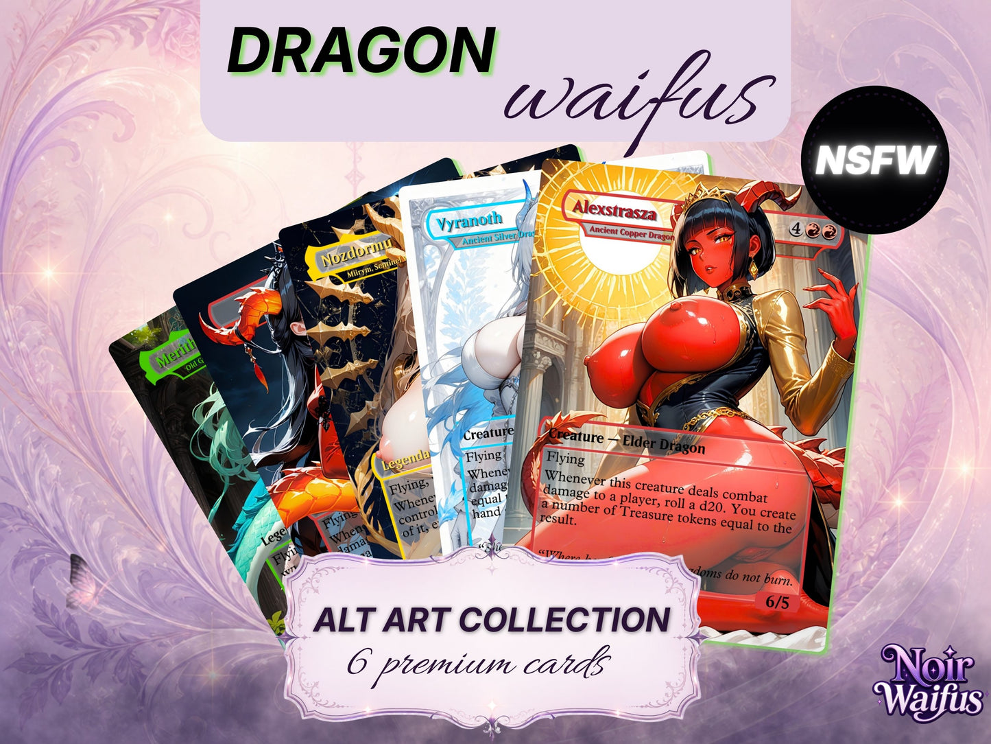 Dragon Waifus Altered Art MTG Card Collection (NSFW)