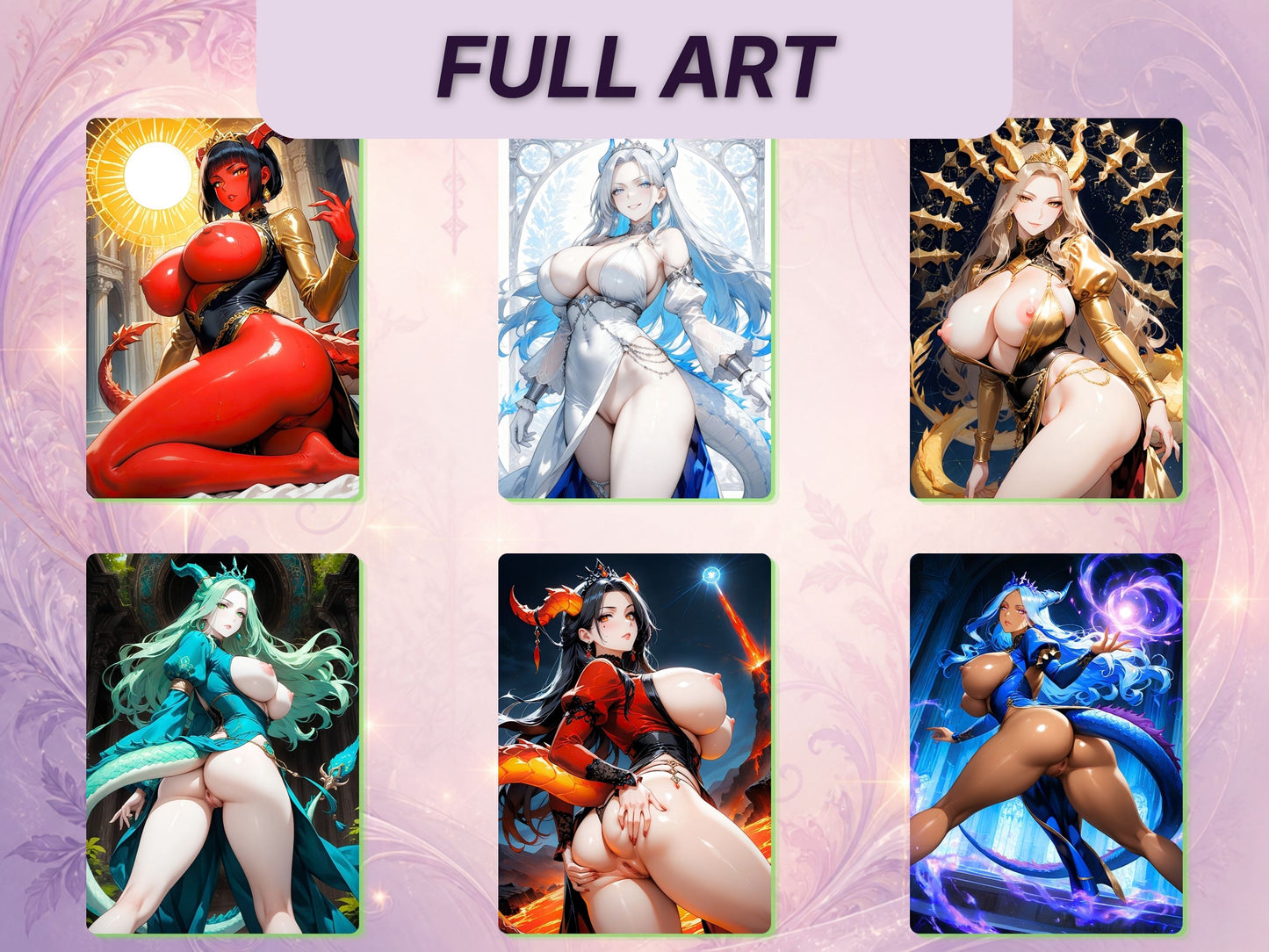 Dragon Waifus Altered Art MTG Card Collection (NSFW)