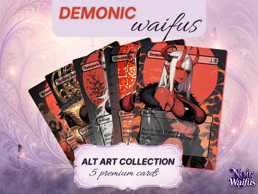 Demonic Waifus Altered Art MTG Card Collection (SFW)