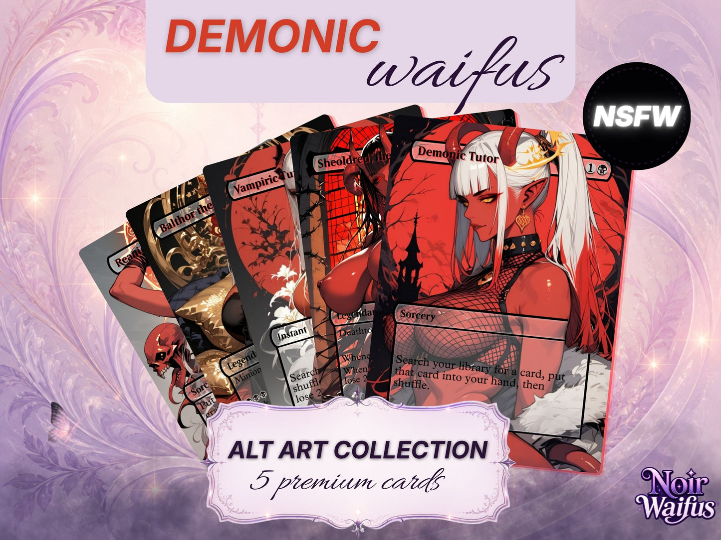 Demonic Waifus altered art collection (NSFW)