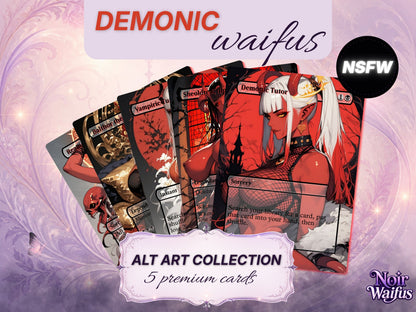 Demonic Waifus altered art collection (NSFW)