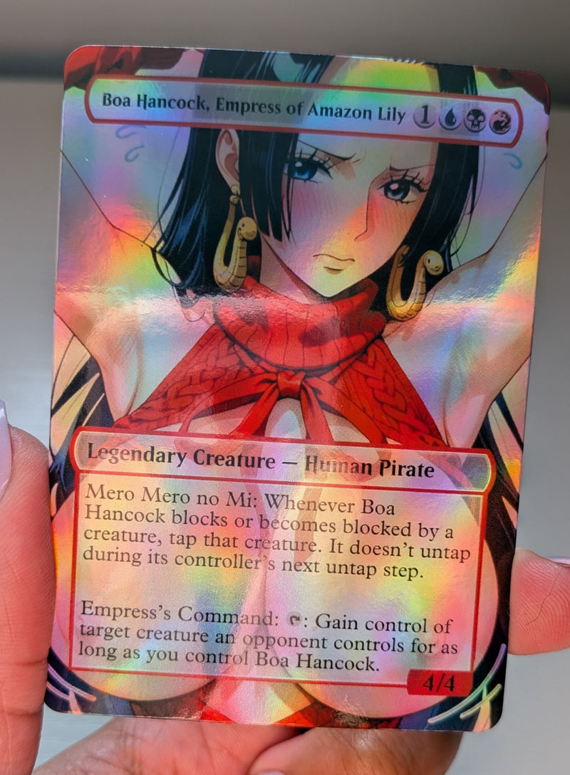 Real photo of the Boa Hancock, Empress of Amazon Lily NSFW physical proxy card