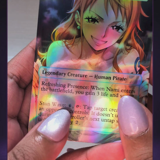 Real foil Nami, Radiant Navigator card video